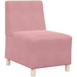 vidaXL Sofa-Stuhl ohne Armlehnen Rosa 55 cm Samt