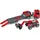 Bruder 02774 - MAN TGA LKW mit Tieflader und Manitou Teleskoplader rot 1:16