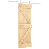vidaXL Schiebetür rechts 70 x 210 cm Braun/Weiß