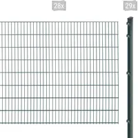 Arvotec Doppelstabmattenzaun ARVOTEC "EXCLUSIVE 163 zum Einbetonieren", grau (anthrazit), H:163cm, Stahl, Kunststoff, Zaunelemente, Zaunhöhe 163 cm, Zaunlänge 2 - 60 m