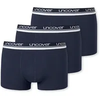 SCHIESSER Uncover Cotton Boxershorts blau XXL 3er Pack