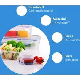 Lock & Lock Frischhaltedose rund transparent 8,9 x 4,3 cm 0,1 l