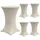 Trutzholm 5er Set Stehtischhusse Stretch 70cm Beige