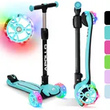 Apollo Kinderscooter KidsPro4 LED Roller - Mint - Türkis