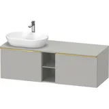 Duravit D-Neo Konsolenwaschtischunterbau wandhängend Betongrau Matt 1400x550x459 mm - DE4950L3407000 DE4950L34070000