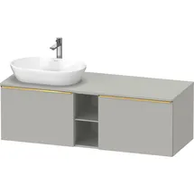 Duravit D-Neo Konsolenwaschtischunterbau wandhängend Betongrau Matt 1400x550x459 mm - DE4950L3407000 DE4950L34070000