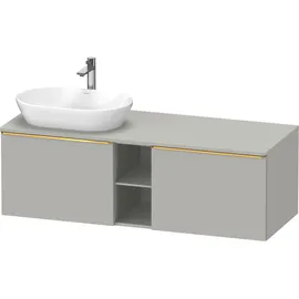 Duravit D-Neo Konsolenwaschtischunterbau wandhängend Betongrau Matt 1400x550x459 mm - DE4950L3407000 DE4950L34070000