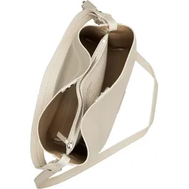Marc O'Polo Brinja Hobo Bag Leather Grey Silk/Beige