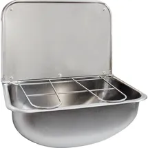 KWC Professional SIRIUS, Edelstahl, 436x190x339 mm, Klapprost und Spritzwand,