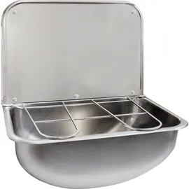 KWC Professional SIRIUS, Edelstahl, 436x190x339 mm, Klapprost und Spritzwand,