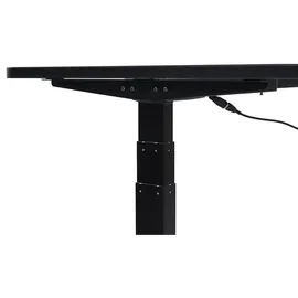 MCW Schreibtisch MCW-D40, Computertisch, elektrisch höhenverstellbar 160x80cm 53kg MVG ~ schwarz, schwarz