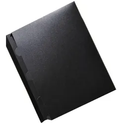 EXXO by HFP Dokumentenbox / Sammelbox / Versandbox A4 quer, aus Recycling-PP, Steckverschluss, Farbe: schwarz - 1 Stück