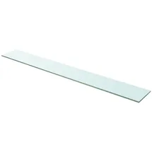 vidaXL Regalboden Glas Transparent 110 cm x 15 cm