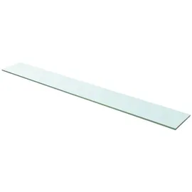 vidaXL Regalboden Glas Transparent 110 cm x 15 cm