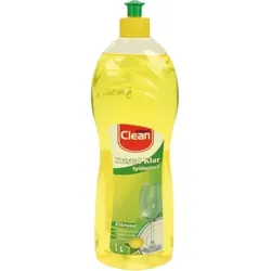 Spülmittel Elina Clean Kristal Klar 1 L Zitrone mit hoher Fettlösekraft, Duftnote Zitrone