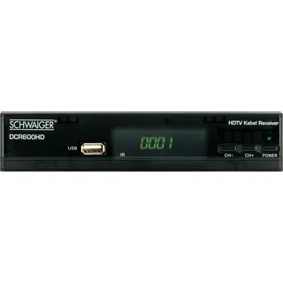 SCHWAIGER DVB-C Full HD Kabel-Receiver »Media Player, USB, EPG, HD-TV - MKV
