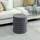 Homcom Sitzhocker Rund 40 x 45 x 40 cm Dunkelgrau