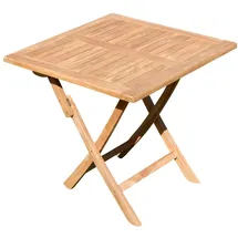 ALEOS. Teak Klapptisch 80 x 80 x 77 cm Aves