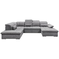 ED EXCITING DESIGN Wohnlandschaft Wayne U Sofa 3-teilig Holzwerkstoff/Nosag