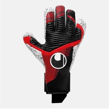 Uhlsport Herren Handschuhe Powerline Supergrip+ HN, schwarz/rot/weiß, 12