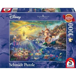 Schmidt Spiele Puzzle »Thomas Kinkade, Disney Kleine Meerjungfrau Arielle. 1000 Teile Puzzle«, Puzzleteile