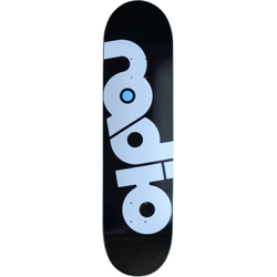 Radio OG Logo Black Skateboard Deck