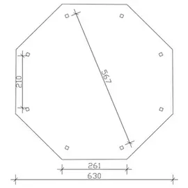 SKANHOLZ Nice 4 Ø 6,3 m Eiche hell