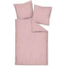 Traumschlaf Mako-Satin Gestreift Rosa 135 x 200 cm + 80 x 80 cm