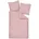 Mako-Satin Gestreift Rosa 135 x 200 cm 80 x 80 cm