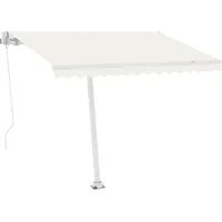 VidaXL Standmarkise Automatisch 300x250 cm Cremeweiß