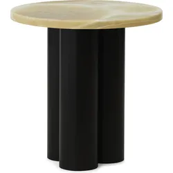 Dit Onyx Honey Tischchen auf braunen Beinen