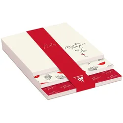 Clairefontaine 4x Moulin Rouge, Memoblock, 3 Ebenen, 10x14x0,8cm, 90 Blätter, 30 pro Format - 812443C