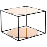 Kayoom Cody quadratisch terracotta / schwarz 50 x 36 x 50 cm