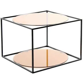 Kayoom Cody quadratisch terracotta / schwarz 50 x 36 x 50 cm