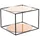 Kayoom Cody quadratisch terracotta / schwarz 50 x 36 x 50 cm