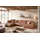 KAWOLA Wohnlandschaft U-Form Madeline Cord Longchair rechts rost