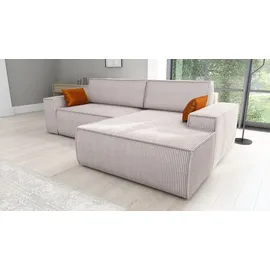 mebloland Ecksofa TOR mit Schlaffunktion. Farbe: Dove. - Grau