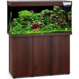 JUWEL Rio 240 SBX mit LED-Beleuchtung, Heizer, Filter und Unterschrank dunkles Holz