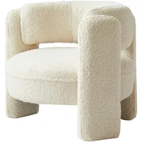 Nordlys Sessel, Weiß, 85x71x79 cm, Wohnzimmer, Sessel, Polstersessel