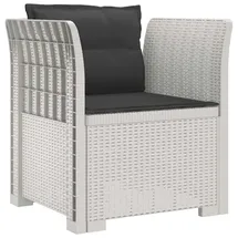 vidaXL 1-Sitzer Sessel 1 x 1 x 1 cm weiß