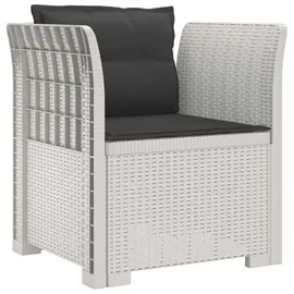 vidaXL 1-Sitzer Sessel 1 x 1 x 1 cm weiß