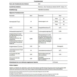 AEG FSB53907Z Einbau-Geschirrspüler (vollintegrierbar, 596 mm breit)