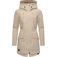 Ragwear leichter Damen Übergangsparka langer Regenmantel wasserdicht und atmungsaktiv