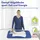 Maximex Tisch Bügelunterlage blau 130 x 65 cm blau, 130x65 cm