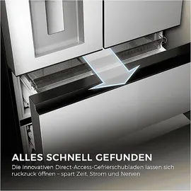 Haier HFR59F18CWMM Multi Door (700 l, 1825 mm hoch, Inox)
