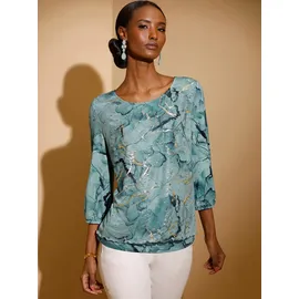 CREATION L Mesh-Shirt Blau 36