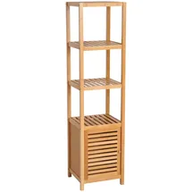 Homcom Badschrank 36 x 33 x 140 cm Natur Bambus