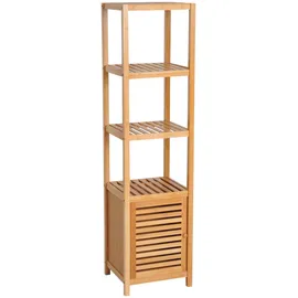 Homcom Badschrank 36 x 33 x 140 cm Natur Bambus