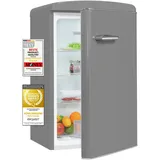 GGV Exquisit RKS120-V-H-160E Retro-Kühlschrank (122 l, 895 mm hoch, Mattschwarz)