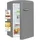 GGV Exquisit RKS120-V-H-160E Retro-Kühlschrank (122 l, 895 mm hoch, Mattschwarz)